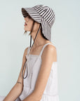 Tulip Bucket Hat - Black Stripe