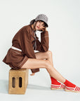 Tulip Bucket Hat - Black Stripe