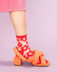 Pop Sheer Adult Short Crew Socks