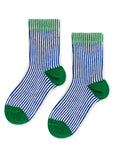 Mini Umbrella Kid Crew Sock- Cobalt by Hansel from Basel