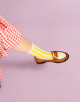 Manchester Adult Crew Socks - Lemon