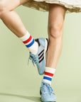Varsity Sporty Adult Crew Socks by Hansel from Basel