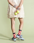 Futura Sporty Adult Crew Sock - Red by Hansel from Basel