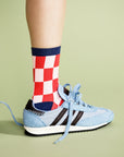 Futura Sporty Adult Crew Sock - Red by Hansel from Basel