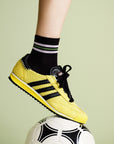 Billie Sporty Short Adult Crew Sock - Black by Hansel from Basel