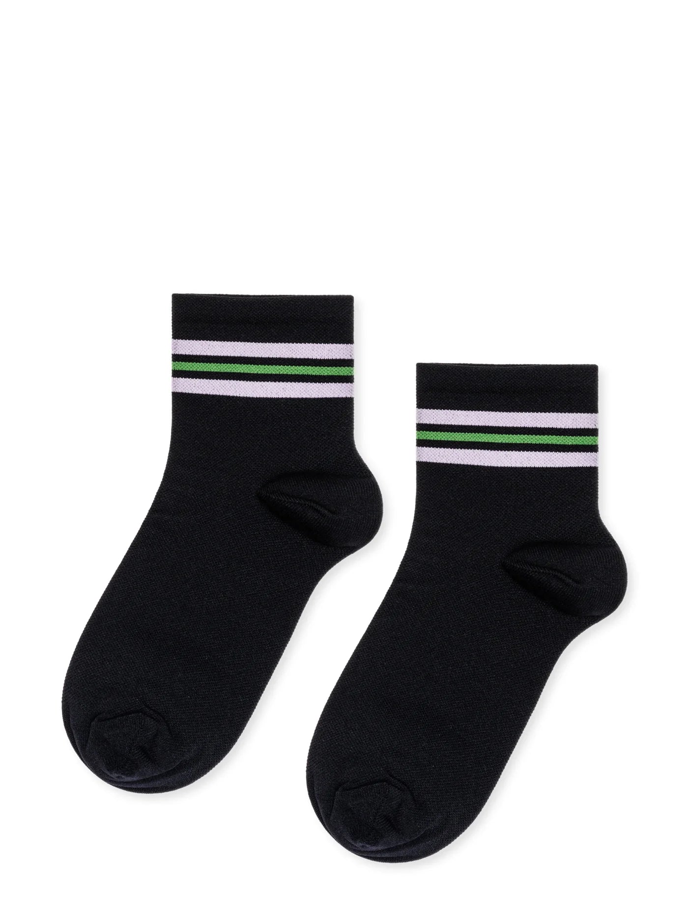 Billie Sporty Short Adult Crew Sock - Black by Hansel from Basel