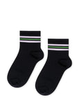 Billie Sporty Short Adult Crew Sock - Black by Hansel from Basel