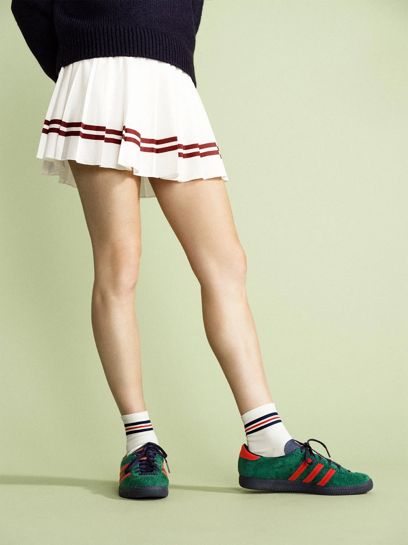 Billie Sporty Short Adult Crew Sock - White by Hansel from Basel