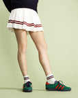 Billie Sporty Short Adult Crew Sock - White by Hansel from Basel