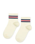 Billie Sporty Short Adult Crew Sock - White by Hansel from Basel