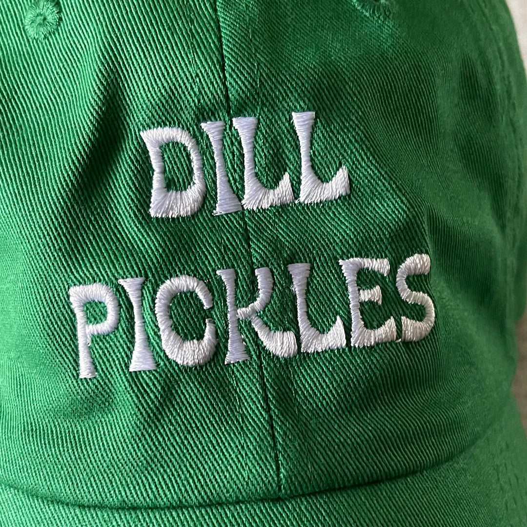 Dill Pickle Foodie Adult Dad Hat  by The Silver Spider