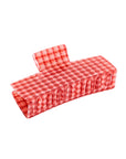Jumbo Box Claw in Red Plaid by Chunks