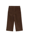 Tiny Solid Woven Pants - Dark Brown by Tinycottons
