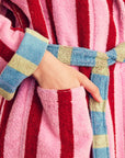 Magnolia Stripe Bathrobe by Dusen Dusen