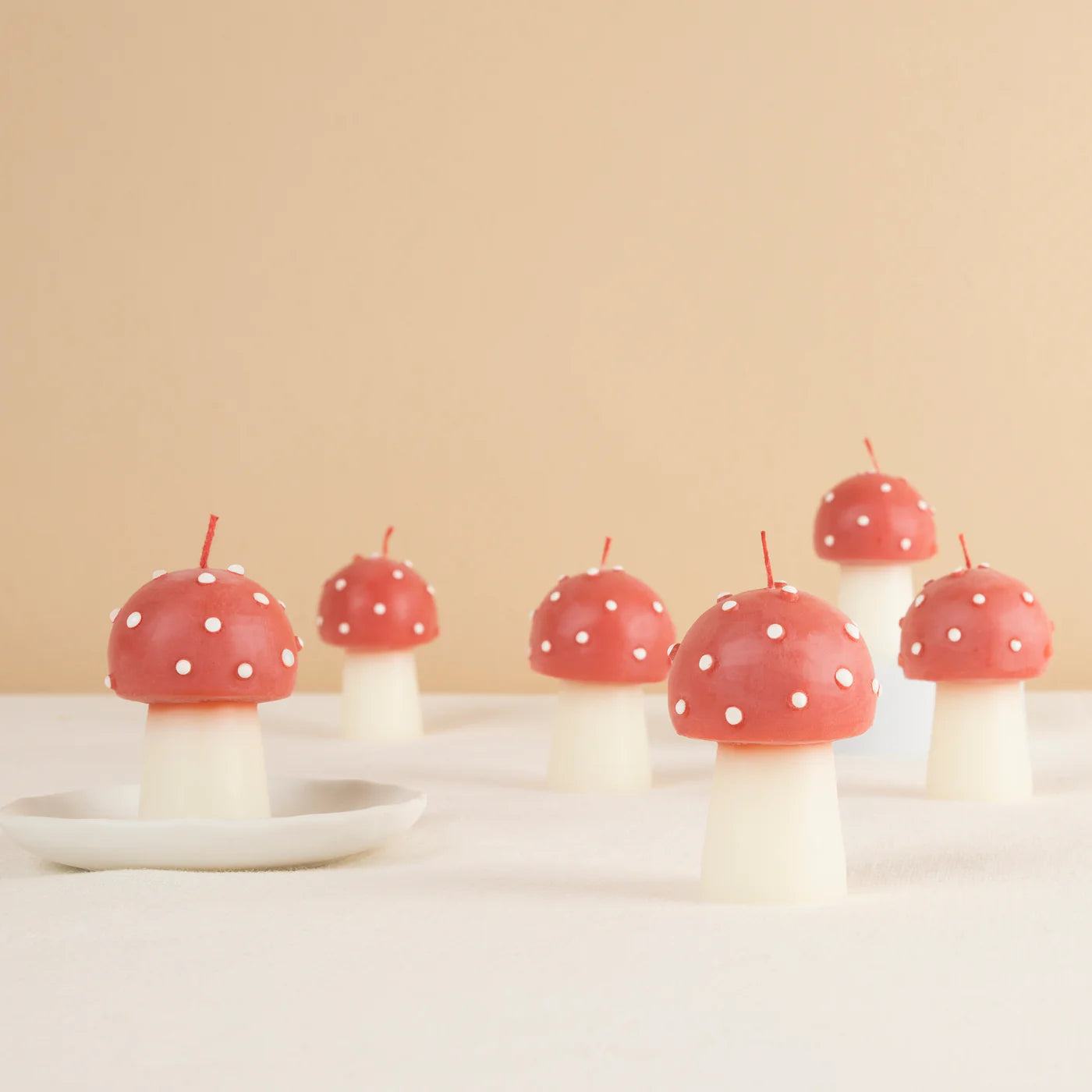 Mini Mushroom Candles by Meri Meri