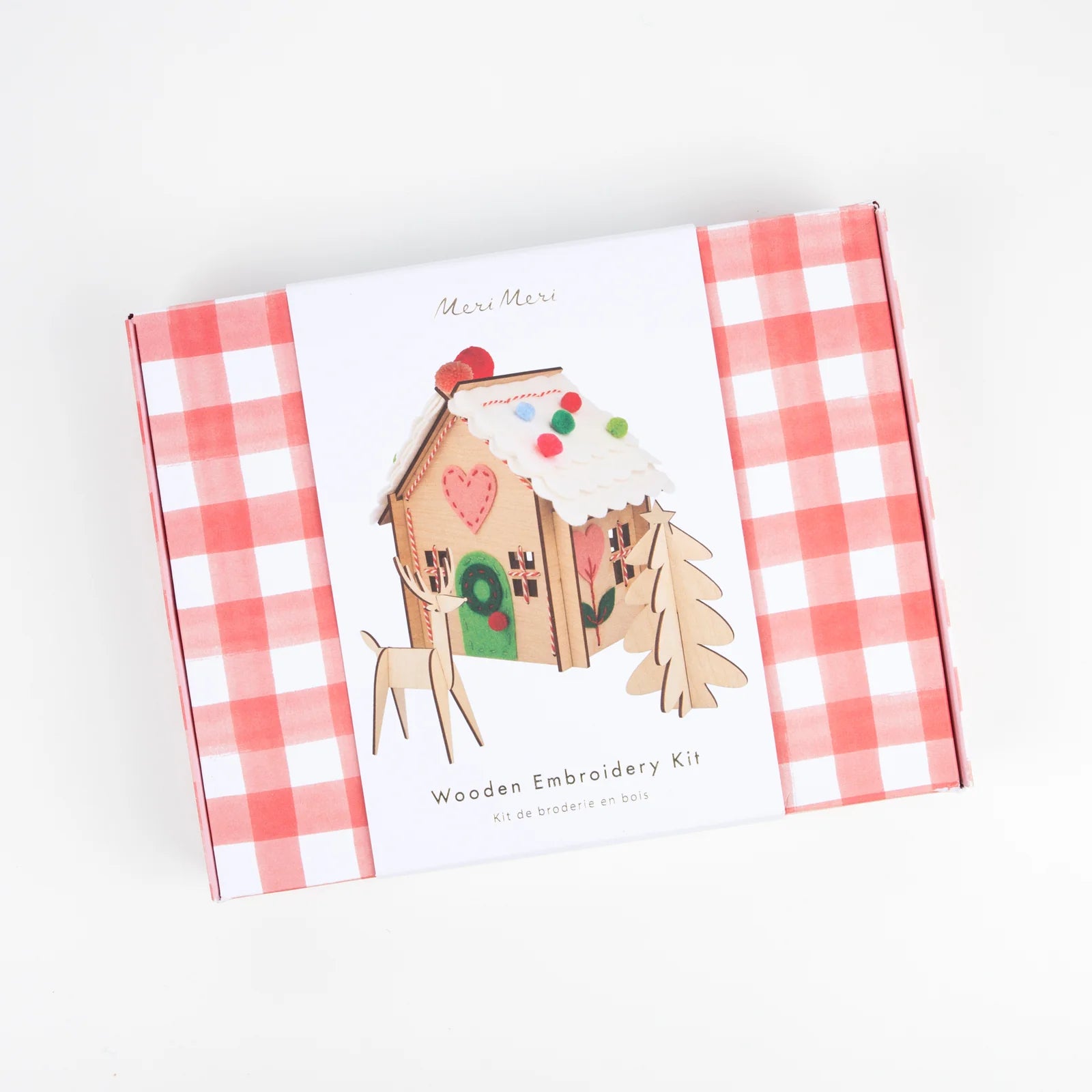 Wooden Embroidery Gingerbread House Kit by Meri Meri
