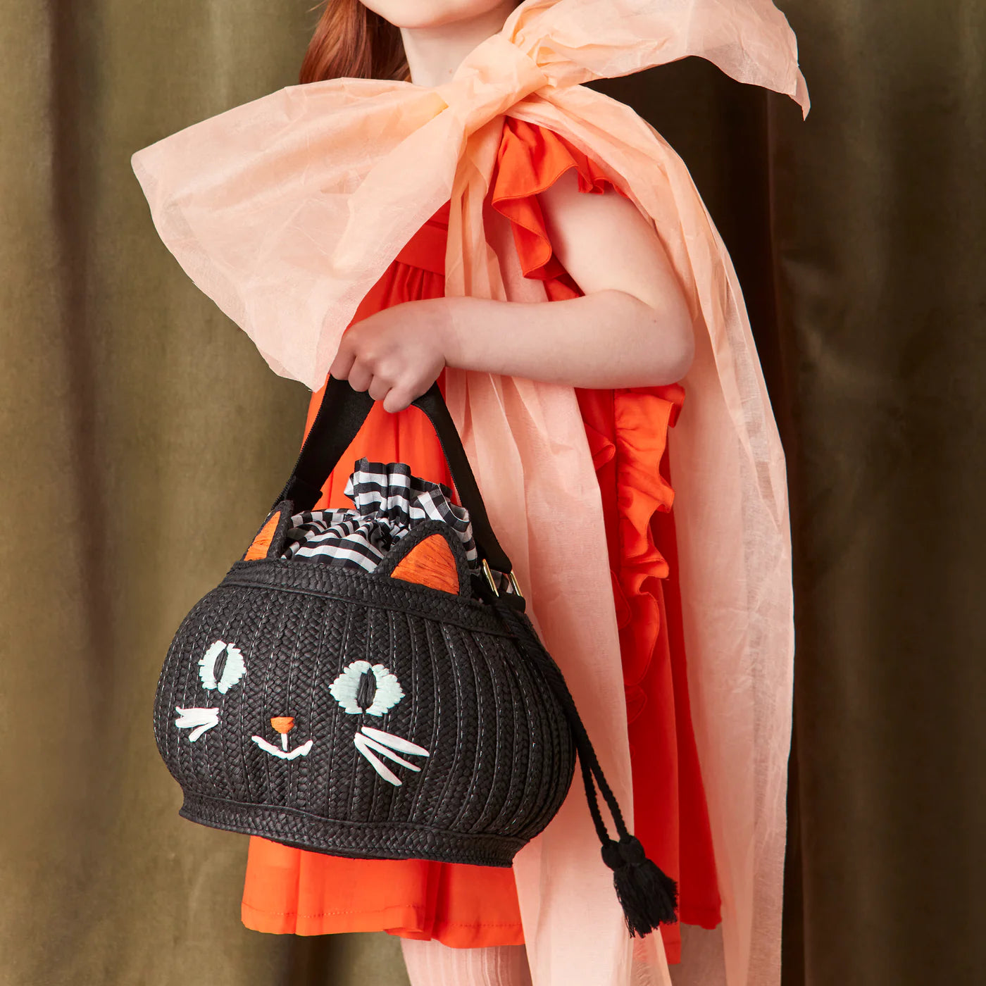 Trick or Treat Cat Basket Bag by Meri Meri