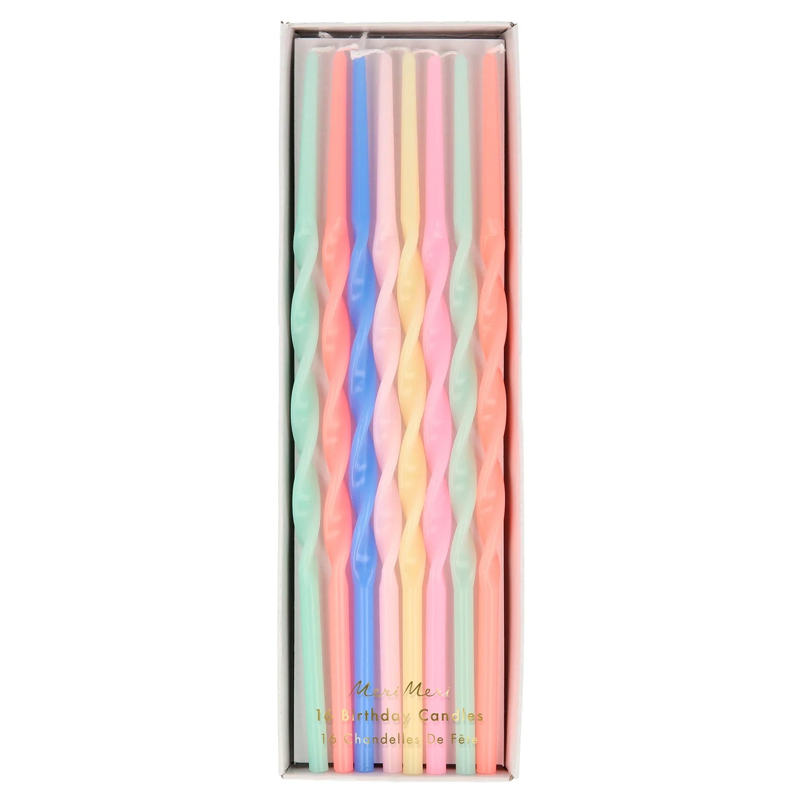 Twisted Tall Candles by Meri Meri