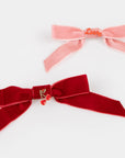 Velvet Bows With Charms Hair Clips by Meri Meri