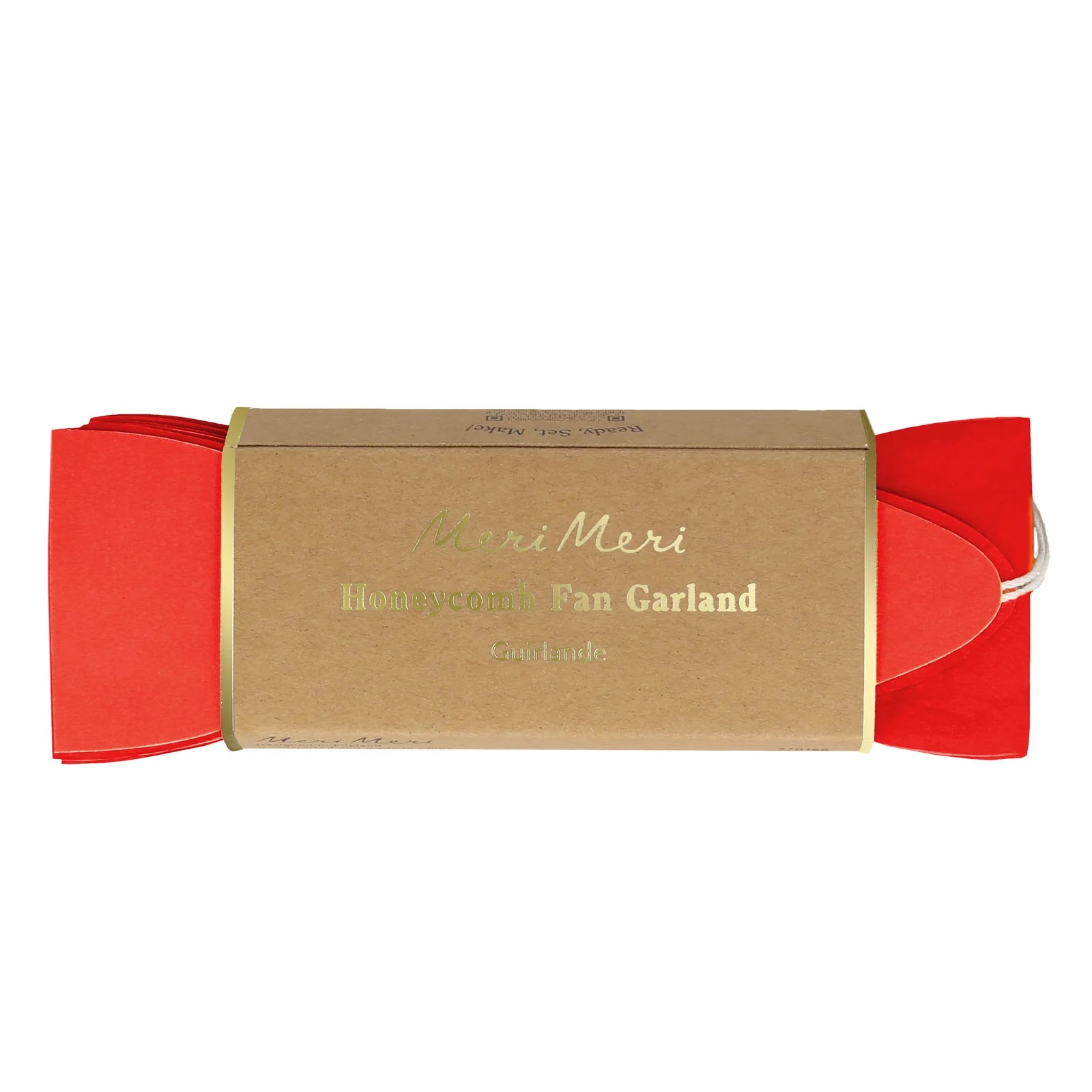 Candy Cane Stripe Honeycomb Garland by Meri Meri