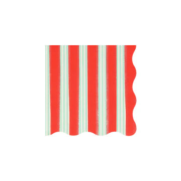 Festive Stripe Small Napkins by Meri Meri