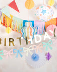Bright Tissue Paper Fringe Garland by Meri Meri