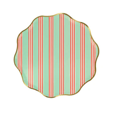 Festive Stripe Side Plates by Meri Meri