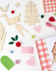 Wooden Embroidery Gingerbread House Kit by Meri Meri