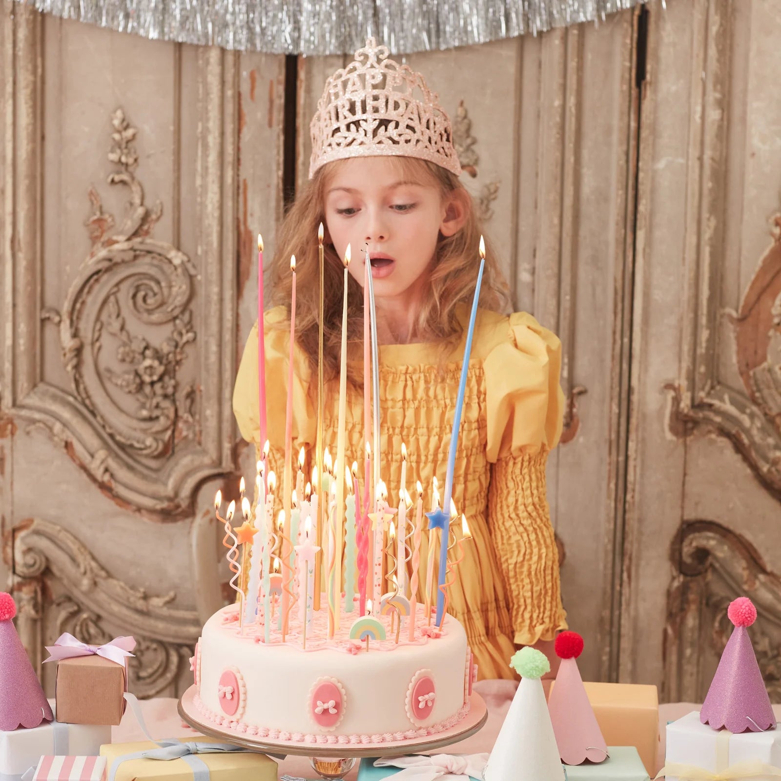 Twisted Tall Candles by Meri Meri