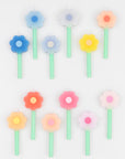 Rainbow Daisy Candles by Meri Meri