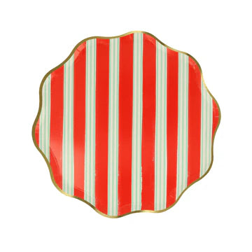 Festive Stripe Side Plates by Meri Meri