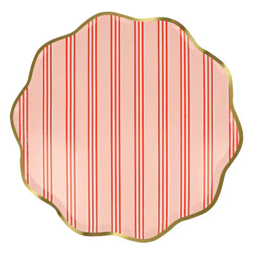 Festive Stripe Dinner Plates by Meri Meri