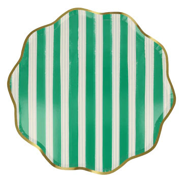 Festive Stripe Dinner Plates by Meri Meri