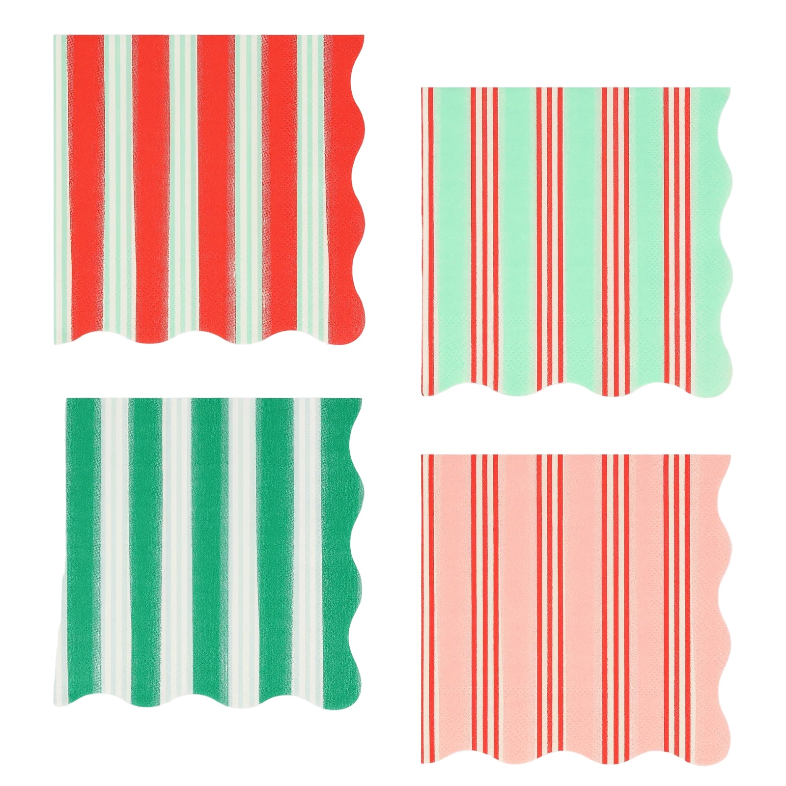 Festive Stripe Small Napkins by Meri Meri