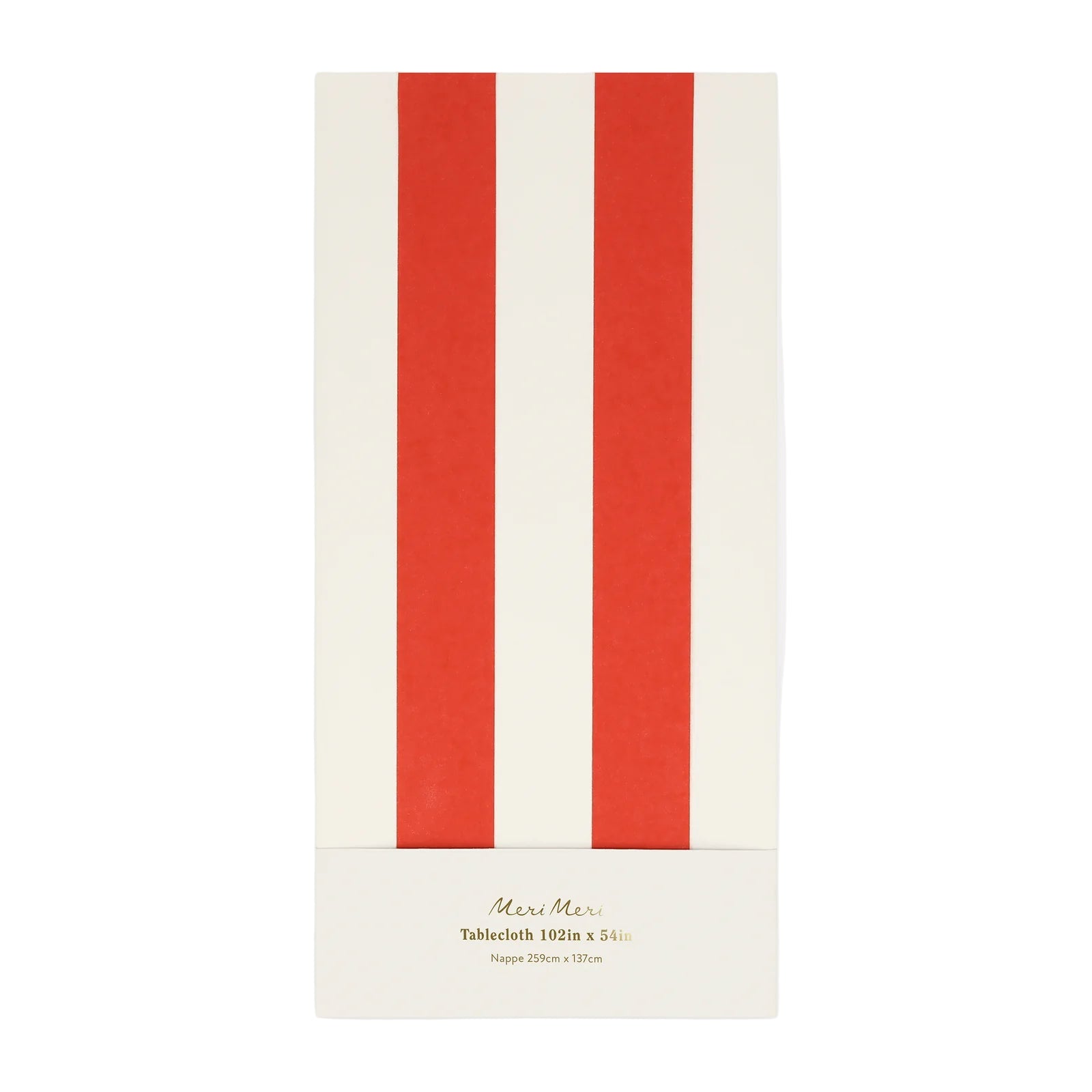 Red Striped Tablecloth by Meri Meri