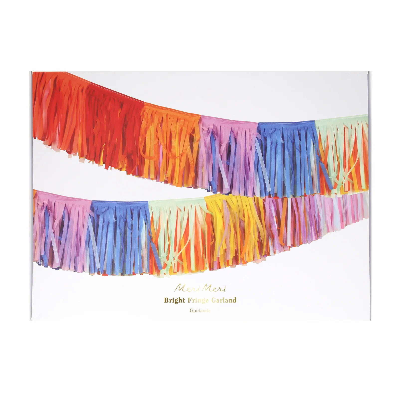 Bright Tissue Paper Fringe Garland by Meri Meri