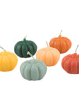 Mini Rainbow Pumpkin Candles