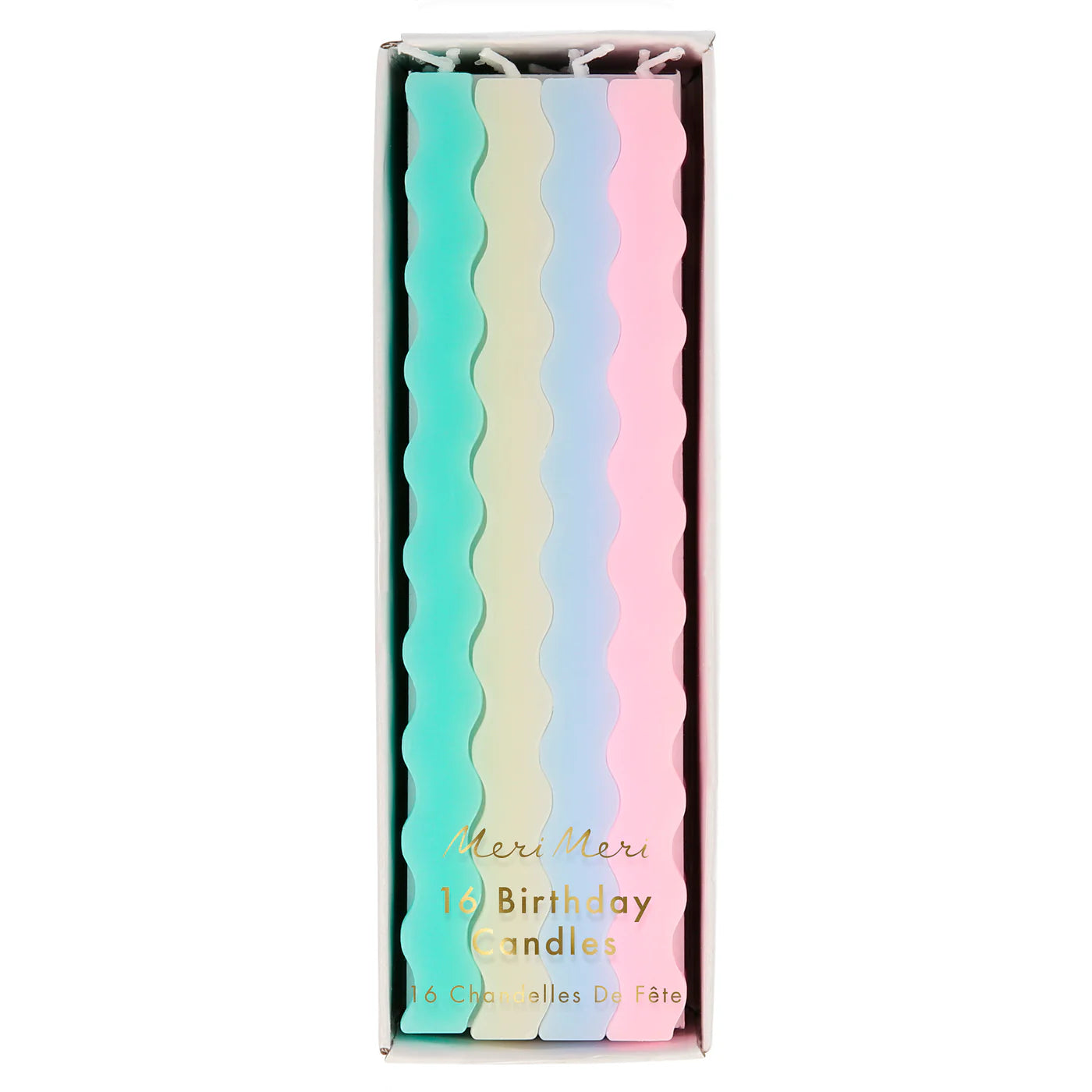 Pastel Wavy Candles by Meri Meri