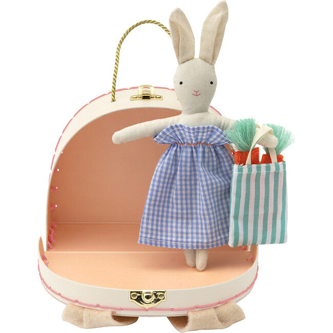 SALE Bunny Mini Suitcase Doll by Meri Meri