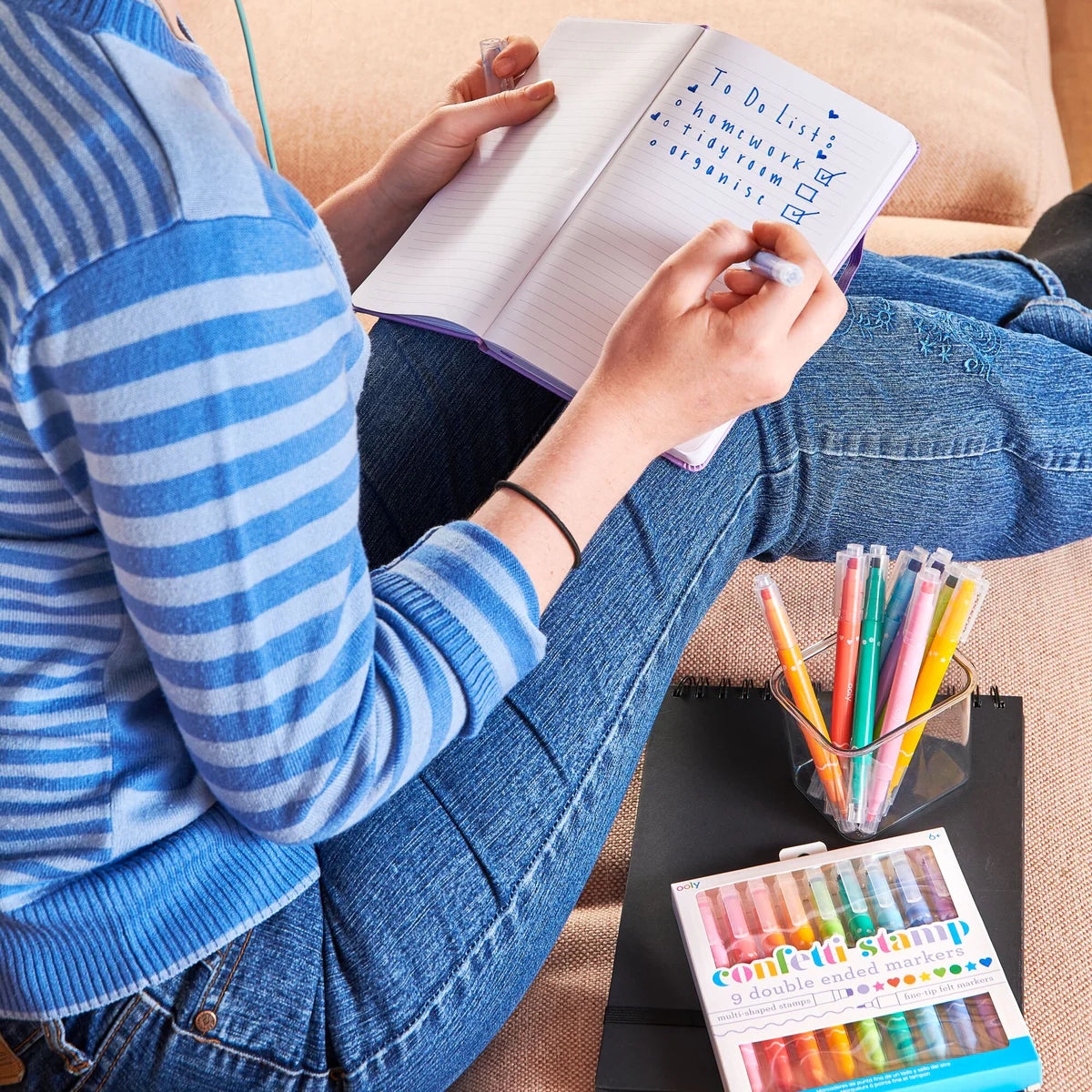 Confetti Stamp Double-Ended Markers by Ooly