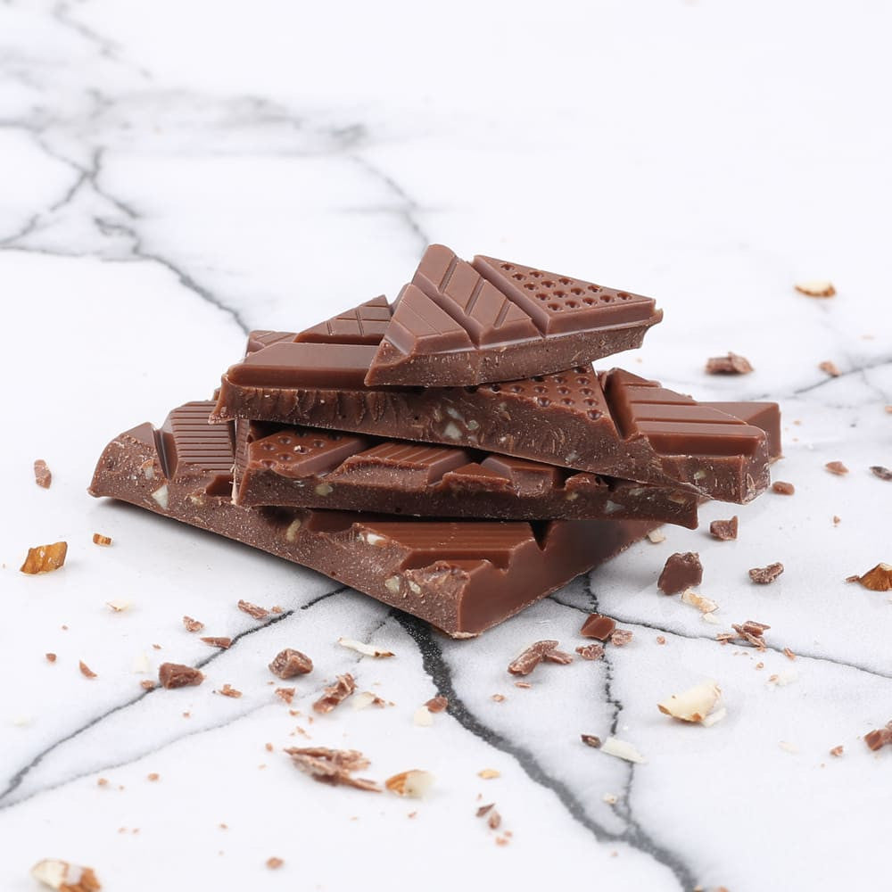 Mini Milk Chocolate with Almonds Chocolate Bar by Le Chocolat Des Francais