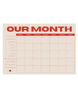 Our Month Planner Pad by Sonderhaus