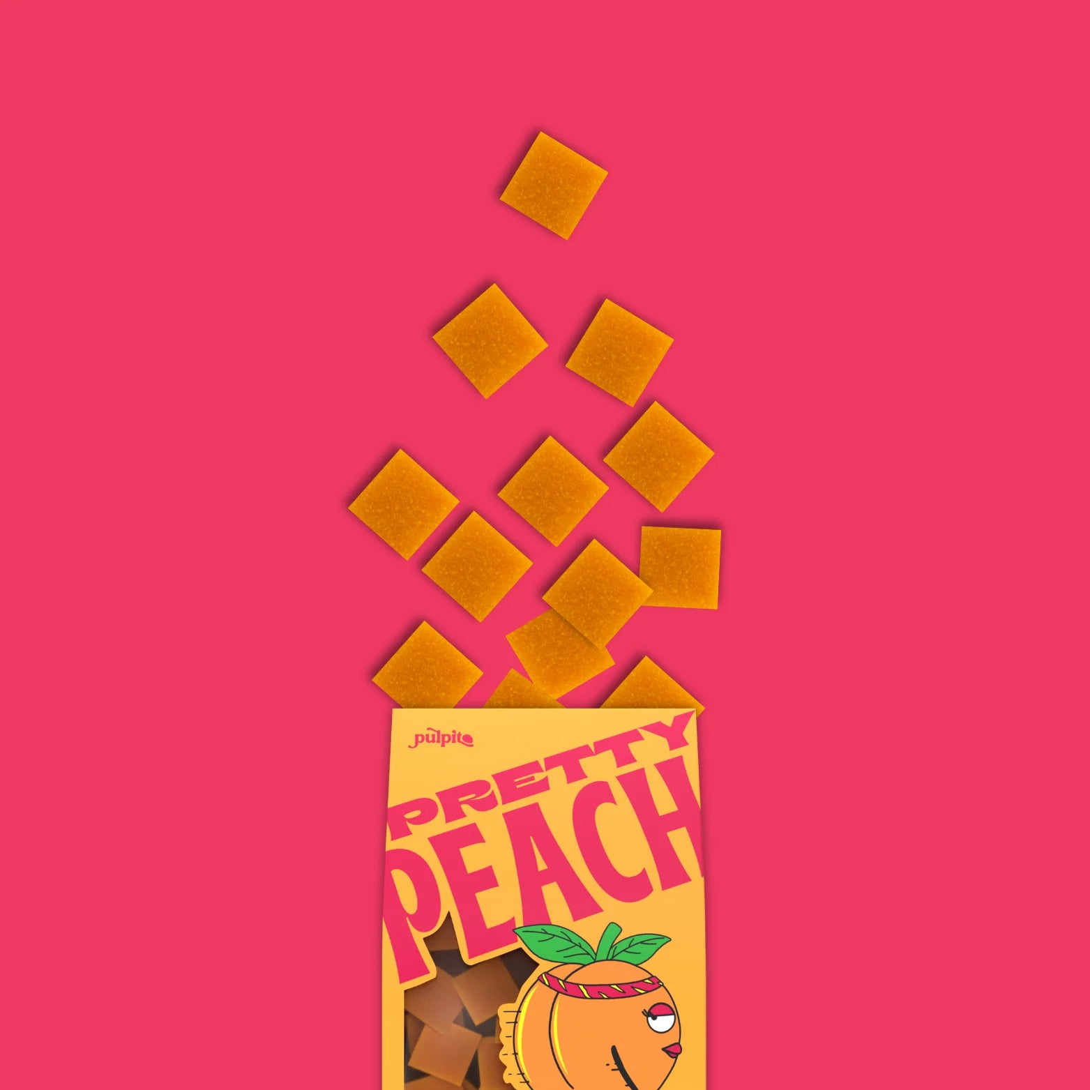 Pretty Peach Fruit Bites – Mochi Kids