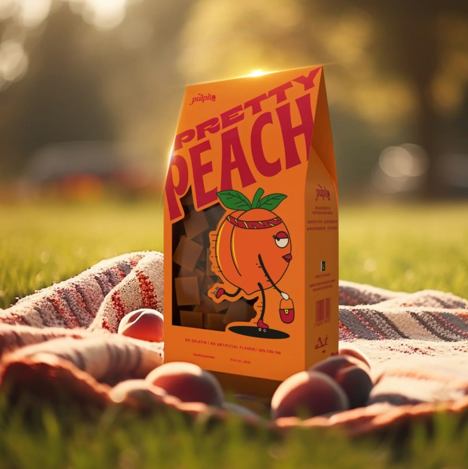 Pretty Peach Fruit Bites – Mochi Kids