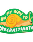 On My Way to Procrastinate Vinyl Sticker