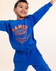 SALE Indigo Blue Kids Sweatpants by Mochi Kids