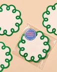 Coquette Scalloped Letterpress Vellum Coasters by And Here We Are