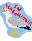 I Heart Screaming Vinyl Sticker