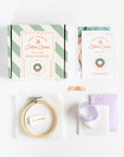 Christmas Wreath Cross Stitch Kit by Cotton Clara
