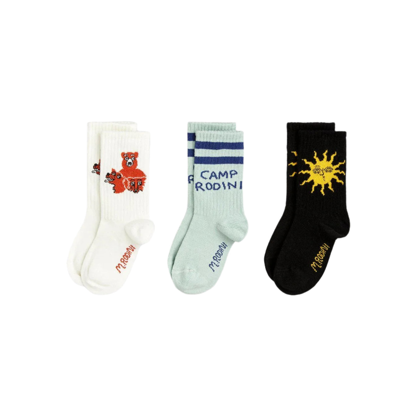 Camp Rodini 3-Pack Socks by Mini Rodini